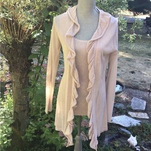 Karen Kane Metallic Knit Sweater Set